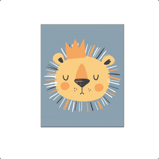 Leeuw de koning blauw - Dieren de koning