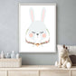 Lieve konijn met krans - Lieve bos dieren