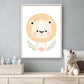 Lieve leeuw met krans - Lieve jungle dieren