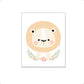 Lieve leeuw met krans - Lieve jungle dieren
