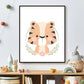 Lieve tijger met krans - Lieve jungle dieren