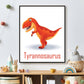 Lieve dino tyrannosaurus rex TREX  met naam - Dinosaurussen