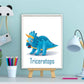 Lieve dino triceratops met naam - Dinosaurussen