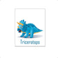 Lieve dino triceratops met naam - Dinosaurussen