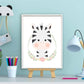 Lieve zebra met krans - Lieve jungle dieren