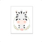 Lieve zebra met krans - Lieve jungle dieren