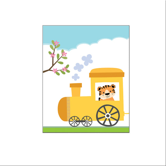 Tijger in de locomotief - Dieren in de trein
