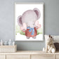 Aquarel olifant met hartje - Dieren