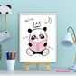 Panda boek lezen roze - Dieren