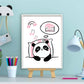 Panda slapen en dromen cake roze - Dieren