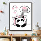 Panda slapen en dromen cake roze - Dieren