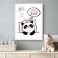 Panda slapen en dromen cake roze - Dieren