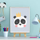 Panda de koning blauw - Dieren de koning
