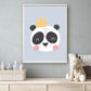 Panda de koning blauw - Dieren de koning