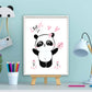 Panda knuffel geven roze - Dieren