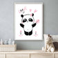 Panda knuffel geven roze - Dieren