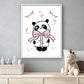 Panda kadotje geven roze - Dieren
