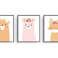 Lieve dieren vos met bloemetjes - Oranje
