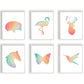 Geometrisch gekleurde kolibri - Geometrische dieren