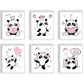 Panda met headset roze - Dieren