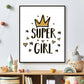 Super girl met kroon - Goud - Teksten / Motivatie