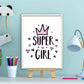 Super girl met kroon - Roze - Teksten / Motivatie