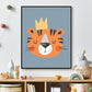 Tijger de koning blauw - Dieren de koning