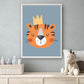 Tijger de koning blauw - Dieren de koning