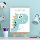 Getekende dino trex - Dinosaurussen