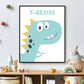 Getekende dino trex - Dinosaurussen