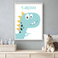 Getekende dino trex - Dinosaurussen