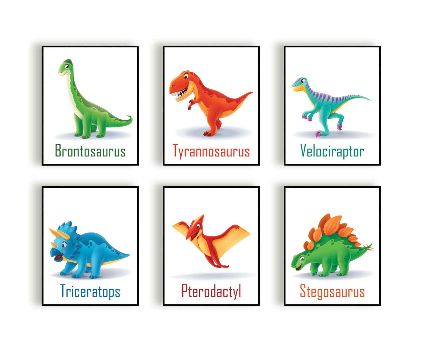 Lieve dino raptor met naam - Dinosaurussen
