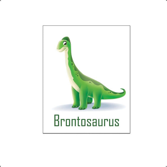 Lieve dino brontosaurus met naam - Dinosaurussen
