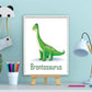 Lieve dino brontosaurus met naam - Dinosaurussen