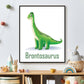 Lieve dino brontosaurus met naam - Dinosaurussen