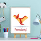 Lieve dino pterodactyl met naam - Dinosaurussen
