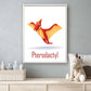 Lieve dino pterodactyl met naam - Dinosaurussen
