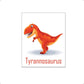Lieve dino tyrannosaurus rex TREX  met naam - Dinosaurussen